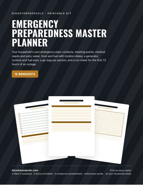Emergency Preparedness Master Planner cover